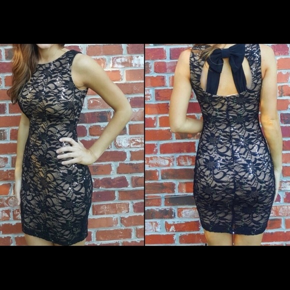 B. Darlin Sequined Cocktail Dress - Picture 7 of 7